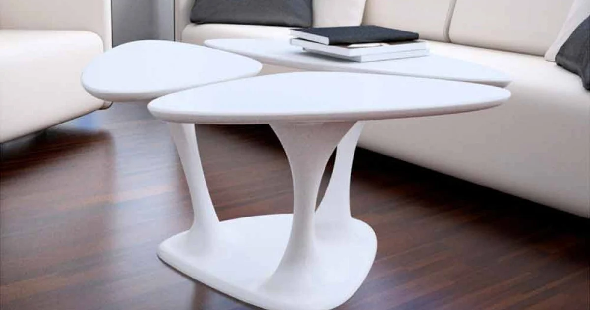 Tavolino Design Moderno Amanita Made in Italy