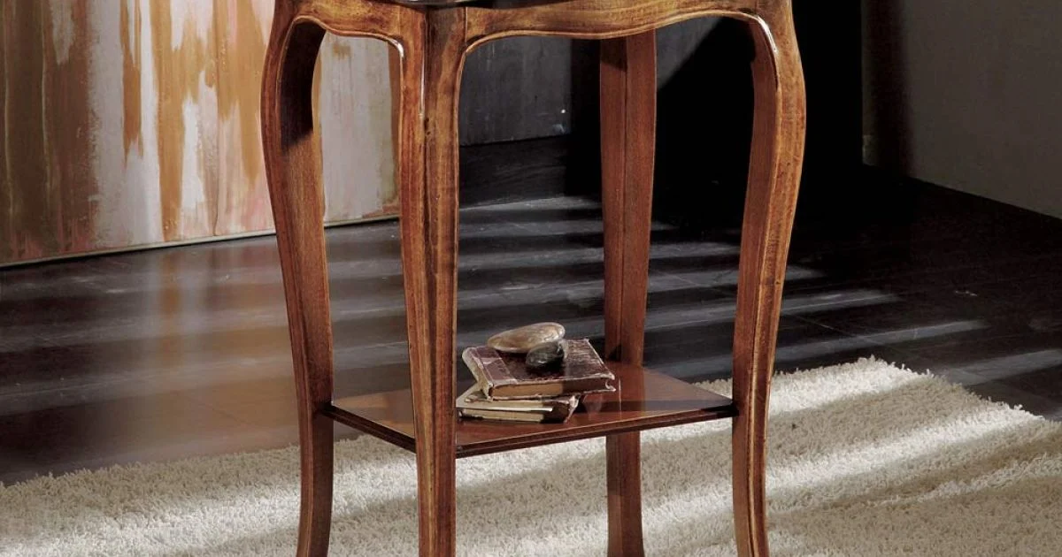 Tavolino Rettangolare da Salotto con Gambe in Faggio Made in Italy - Ermes