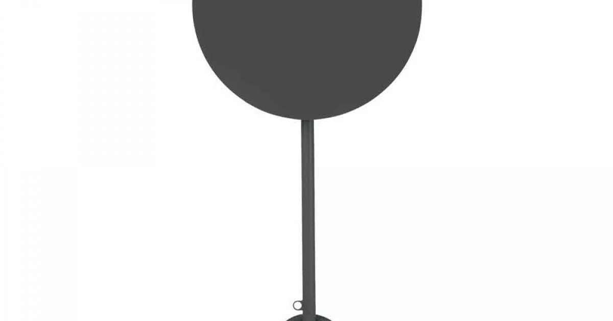 Tavolino Rotondo Alto da Esterno in Metallo e Lamiera Made in Italy - Baldric