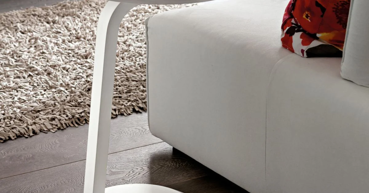 Tavolino Salotto in MDF laccato con Struttura in Legno Massello Made in Italy - Tobiko