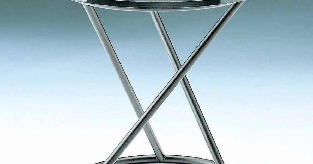 Tavolino Salotto in Vetro Temperato con Base in Acciaio Made in Italy - Pegaso