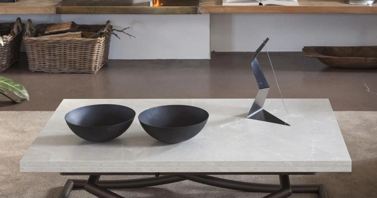Tavolino Trasformabile in Tavolo da Pranzo in Legno Made in Italy - Aikido