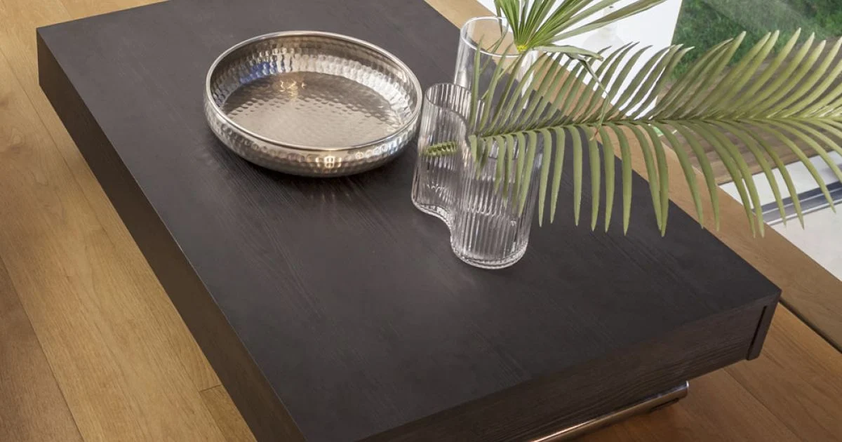 Tavolino Trasformabile Moderno in Metallo e Legno Made in Italy - Universe