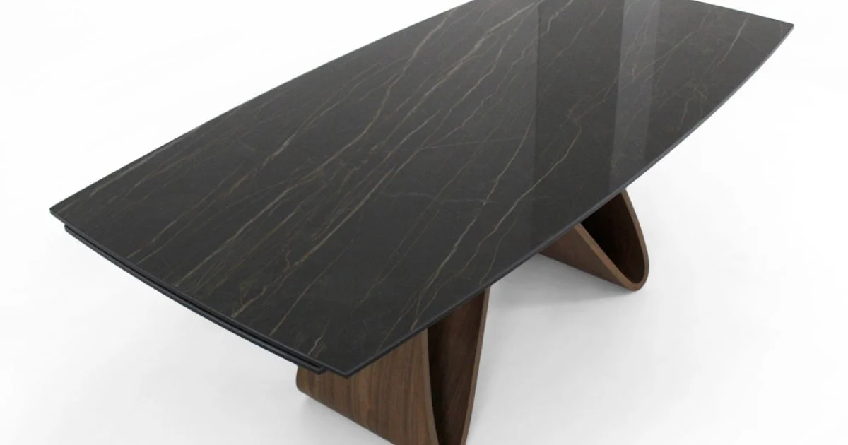 Tavolo Allugabile a 276 cm in Ceramica Noir Desir Made in Italy - Equatore