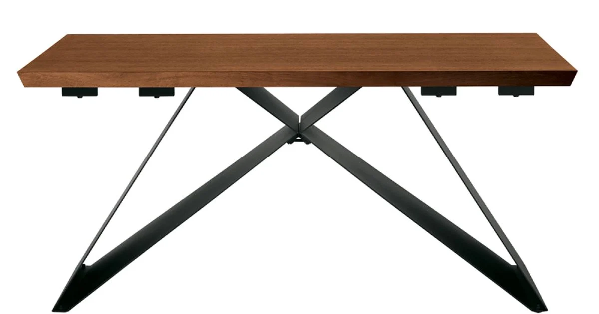 Tavolo Allungabile 160/240x90 cm Realizzato in Noce e Ferro - Nodo