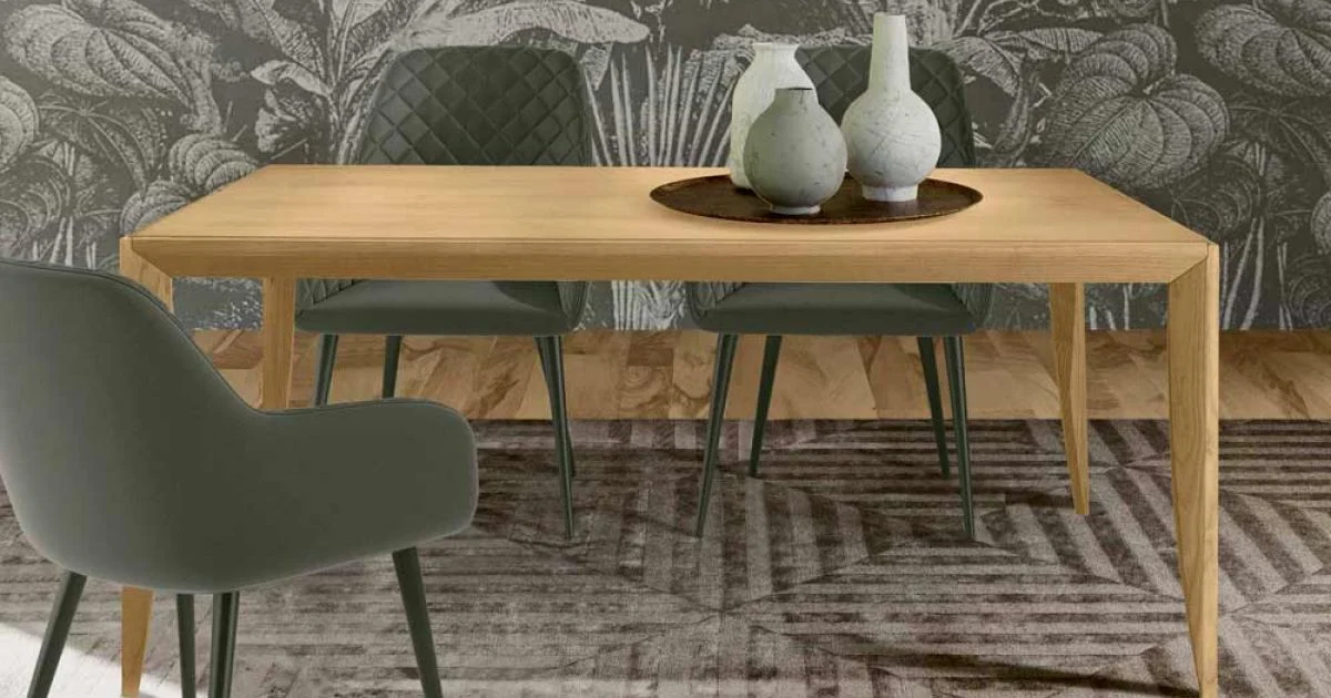 Tavolo Allungabile 180 a 240 cm in Legno Listellare di Frassino - Modula