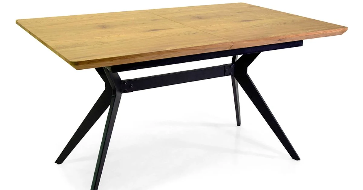 Tavolo Allungabile a 180 cm in MDF Effetto Legno con Venatura in Rilievo - Schiuma