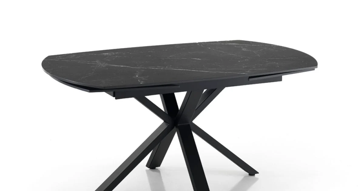 Tavolo Allungabile a 210 cm in Acciaio e Ceramica - Bavosa