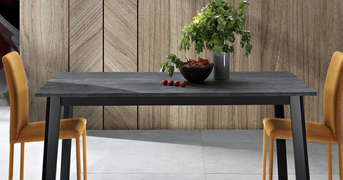 Tavolo Allungabile a 220 cm con Base Faggio Grafite Made in Italy - Toles