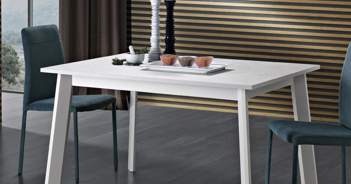 Tavolo Allungabile a 220 cm in Faggio e Melaminico Made in Italy - Toles
