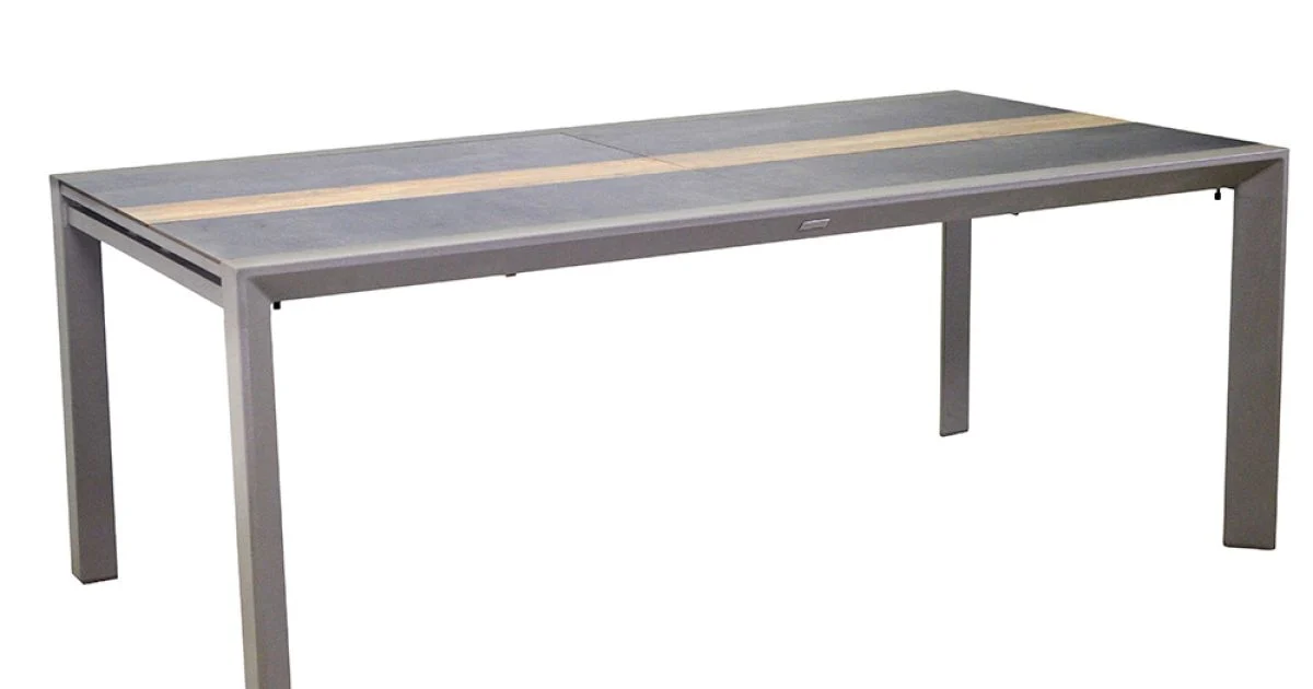 Tavolo Allungabile a 300 cm in Alluminio con Inserto in HPL - Righello
