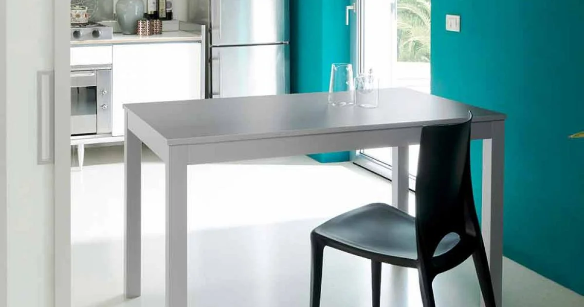 Tavolo allungabile con gambe in legno di faggio,L130/210xP80cm,Denisio