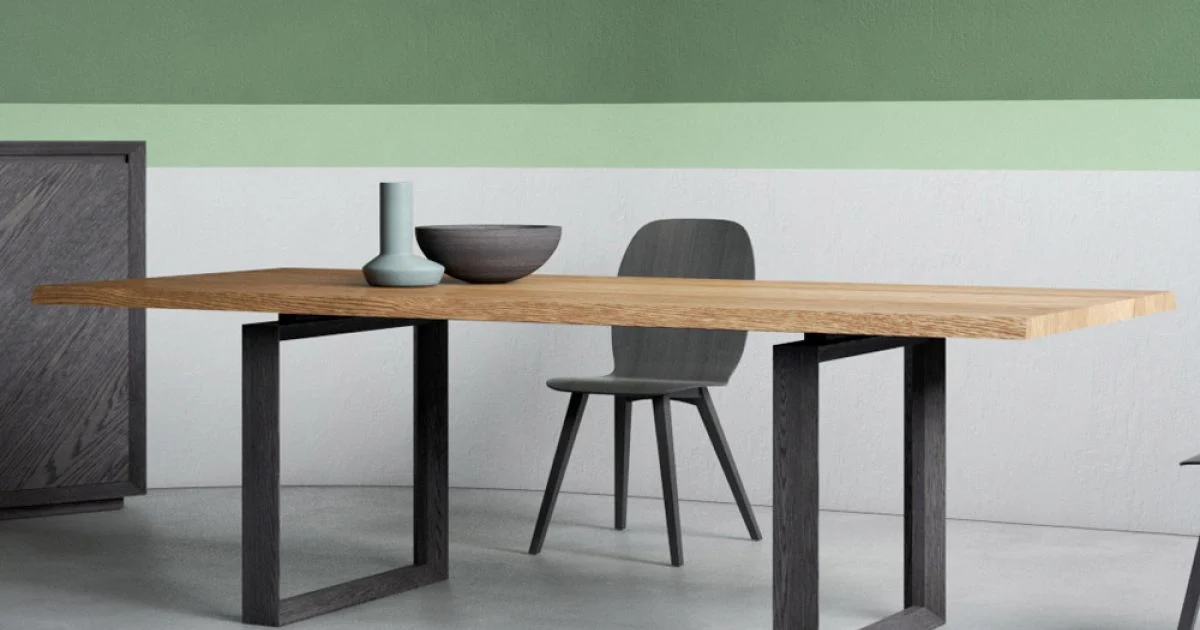 Tavolo Allungabile con Piano e Bordo Scortecciato Made in Italy - Aravis