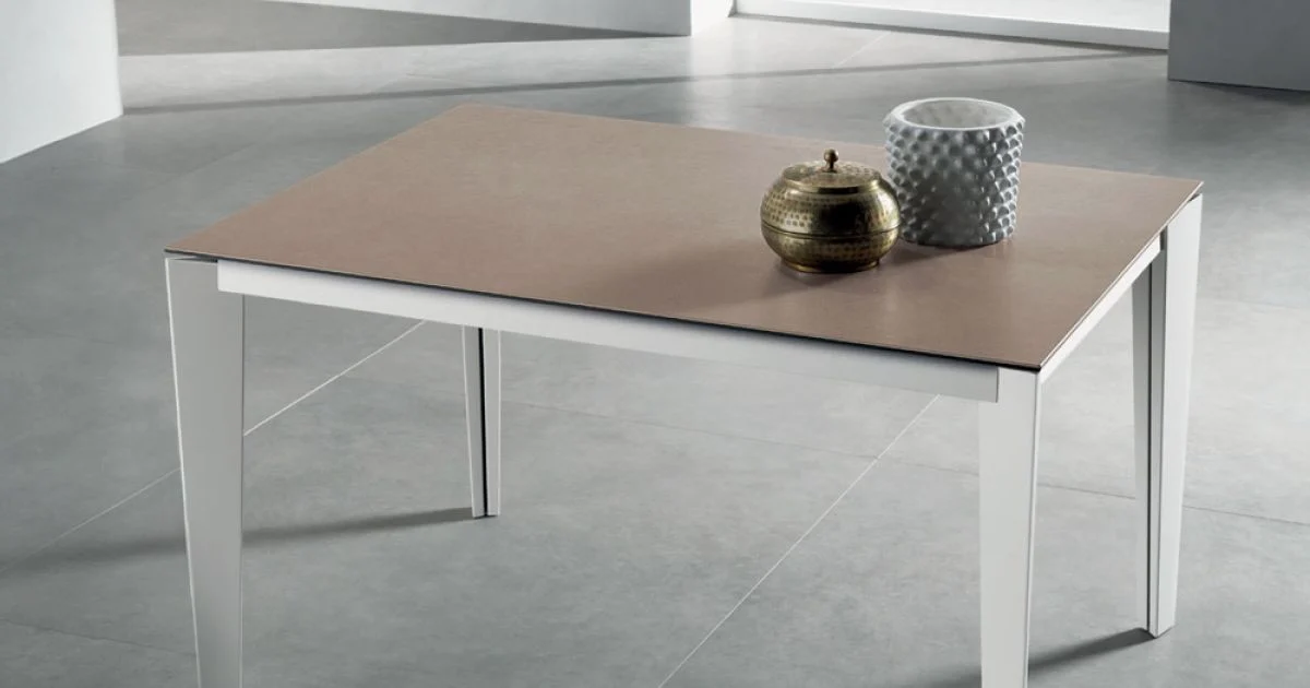 Tavolo Allungabile con Piano in Vetroceramica Fokos Terra - Anice