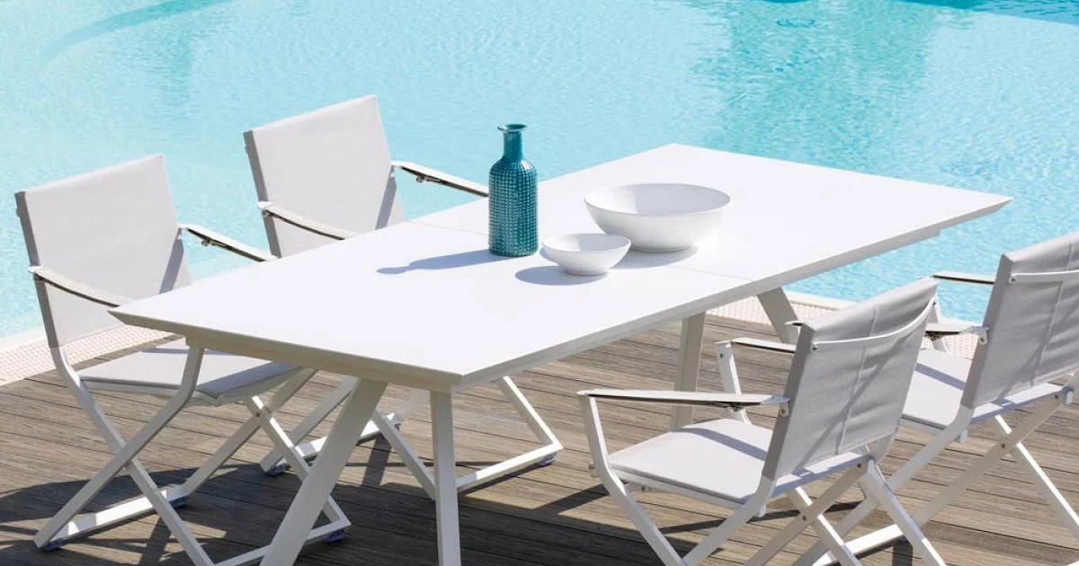 Tavolo Allungabile da Giardino in Acciaio Zincato Made in Italy – Brienne