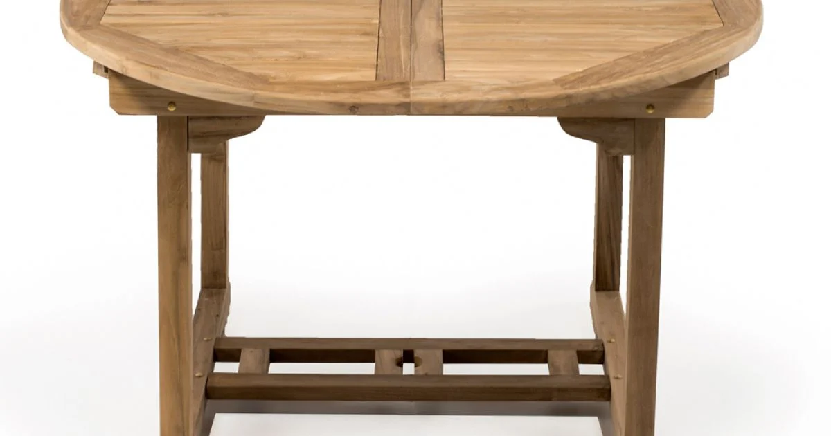 Tavolo Allungabile da Giardino in Teak Naturale – Yggdrasil