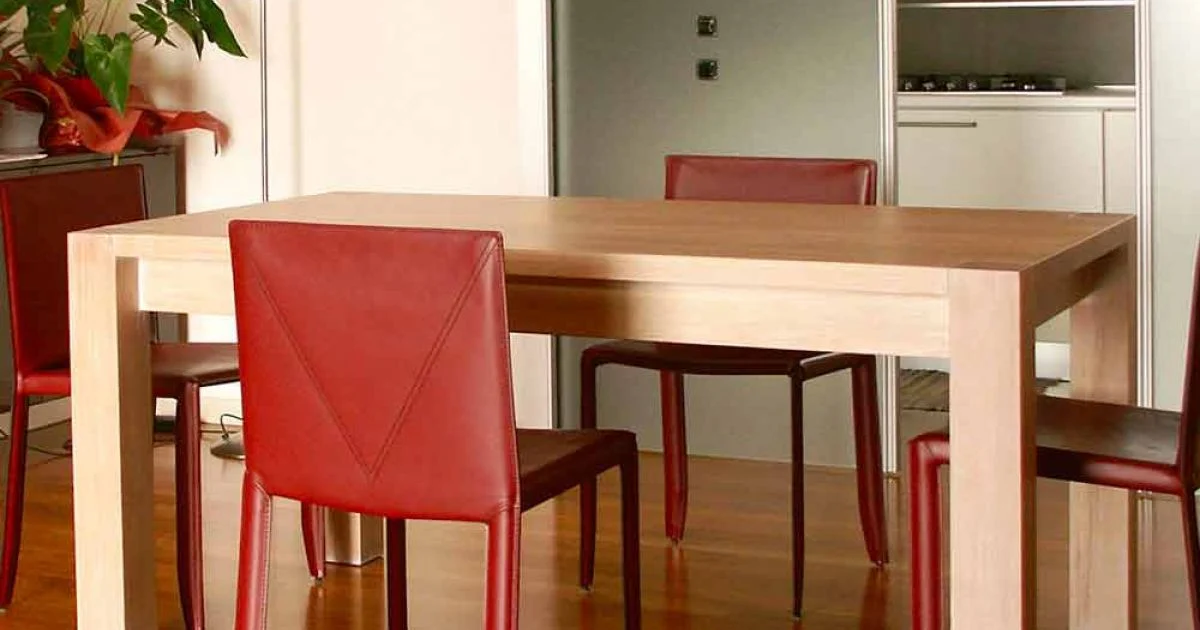 Tavolo allungabile design in legno di rovere, L160/260xP90cm, Jacob
