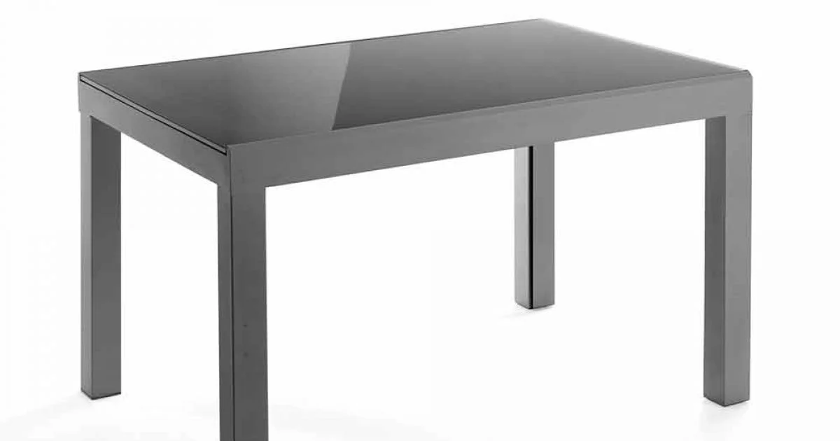 Tavolo Allungabile di Design in Vetro e Metallo - Guerriero