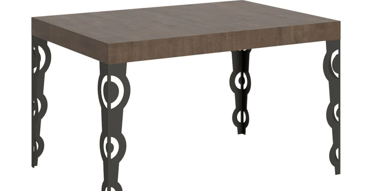 Tavolo Allungabile Fino 4 mt in Legno Nobilitato e Ferro Made in Italy – Marella