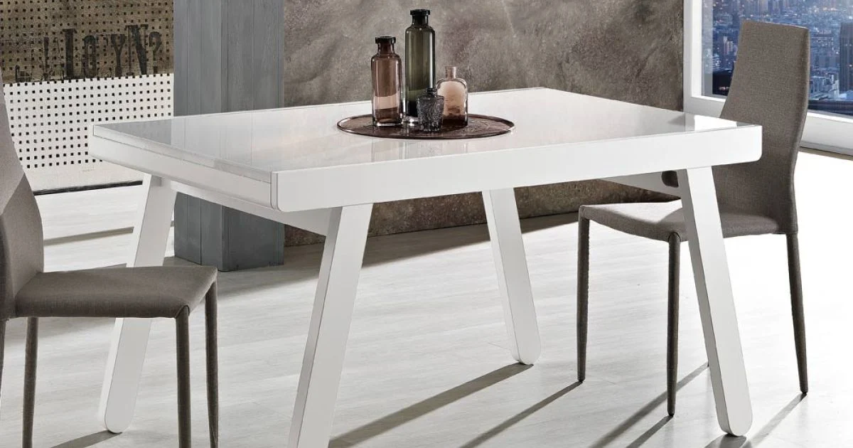 Tavolo Allungabile a 240 cm in Legno Laccato Made in Italy - Adrienne