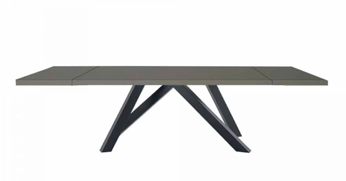 Tavolo Allungabile Fino a 300 cm in Fenix e Acciaio Made in Italy - Settimmio
