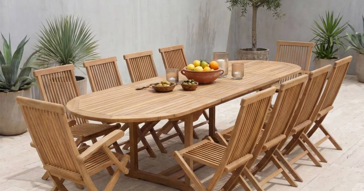 Tavolo Allungabile fino a 320 cm da Giardino in Teak – Yggdrasil
