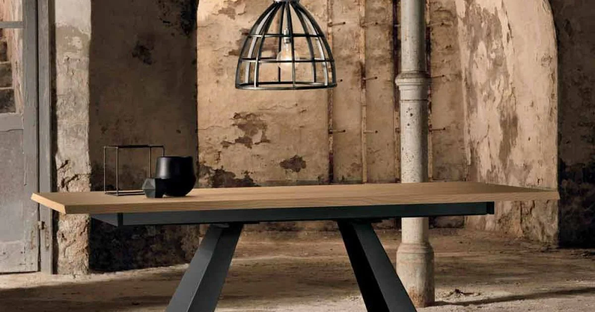 Tavolo Allungabile Lateralmente in Rovere Made in Italy -  Zerba