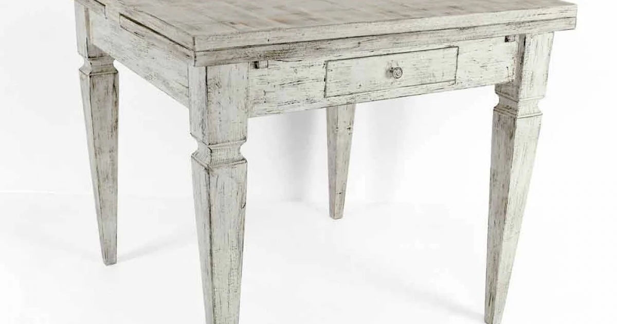 Tavolo Artigianale Allungabile Fino a 170 cm in Legno Made in Italy - Marsiglia