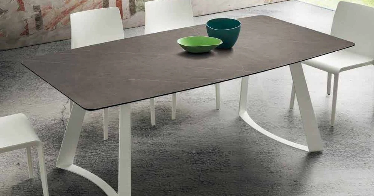 Tavolo Cucina Allungabile Fino a 280 cm Effetto Marmo Made in Italy - Pinocchio