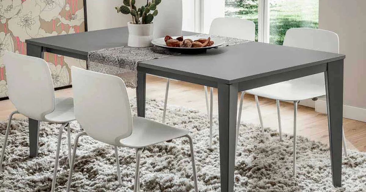 Tavolo Cucina in Metallo Verniciato con Piano in Fenix Made in Italy - Efisto