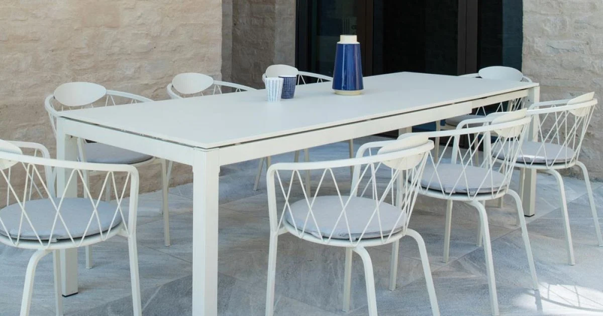 Tavolo da Esterno Allungabile a 250 cm in Metallo Made in Italy - Beverly