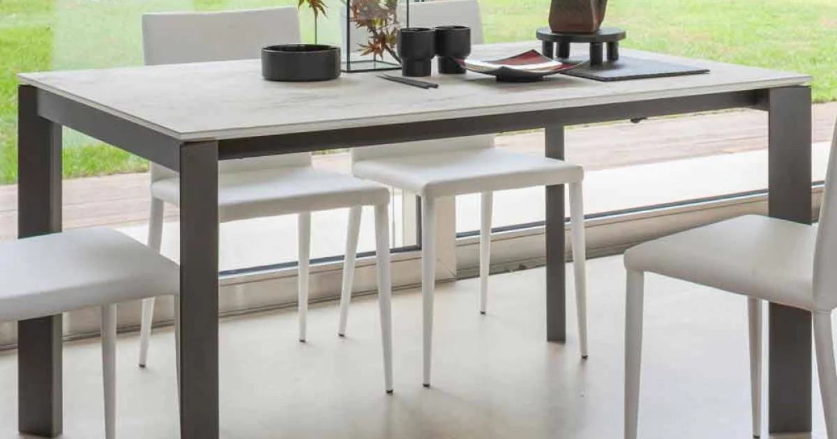 Tavolo da Pranzo Allungabile a 180 cm in Ceramica Made in Italy - Pitagora