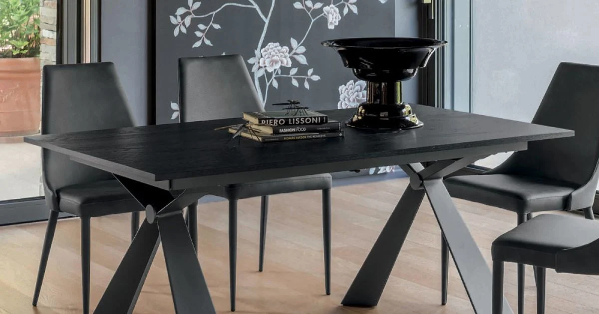 Tavolo da Pranzo Allungabile a 298 cm in Nobilitato Made in Italy - Fedemo