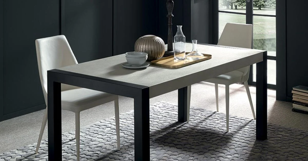 Tavolo da Pranzo Allungabile a 310 cm Effetto Malta Made in Italy - Euclide
