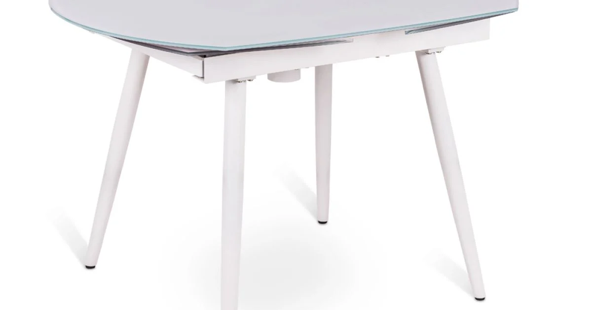 Tavolo da pranzo allungabile con top in vetro - Japan New