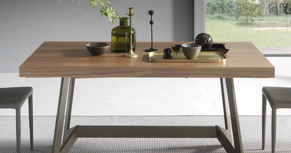 Tavolo da Pranzo Allungabile Fino a 160 cm in Legno Made in Italy - Eugenia