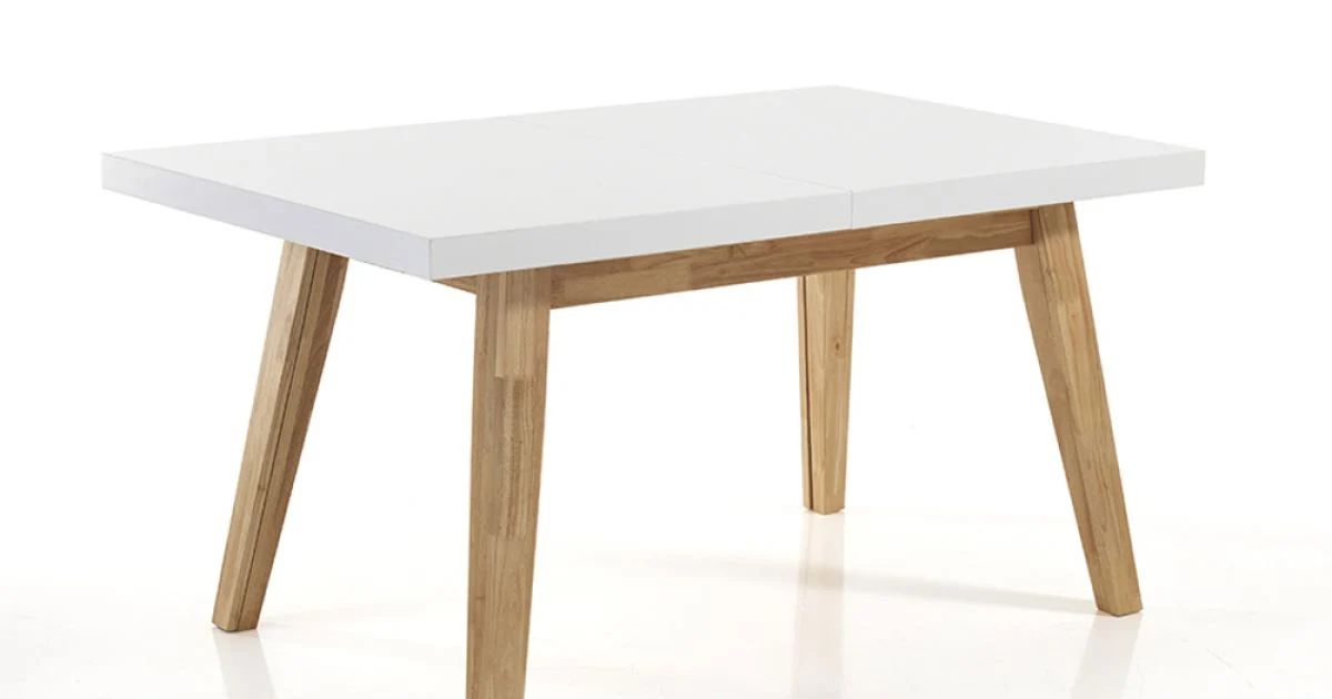 Tavolo da Pranzo Allungabile Fino a 270 cm in Mdf Laccato Bianco - Fedora