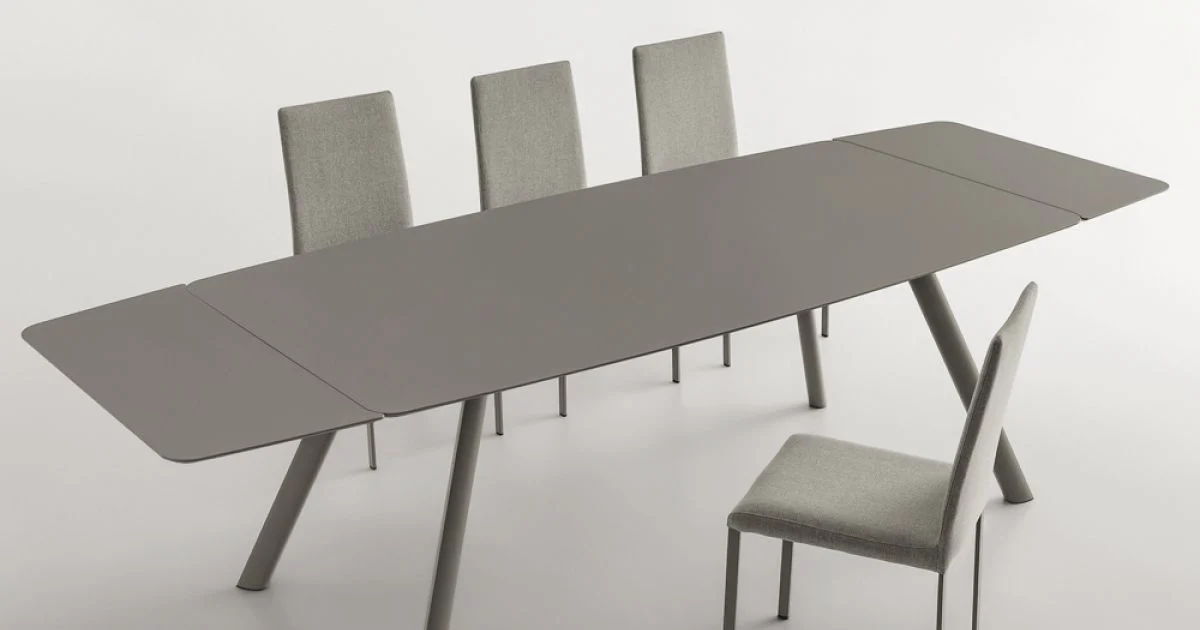 Tavolo da Pranzo Allungabile Fino a 280 cm in Fenix Made in Italy - Lingotto