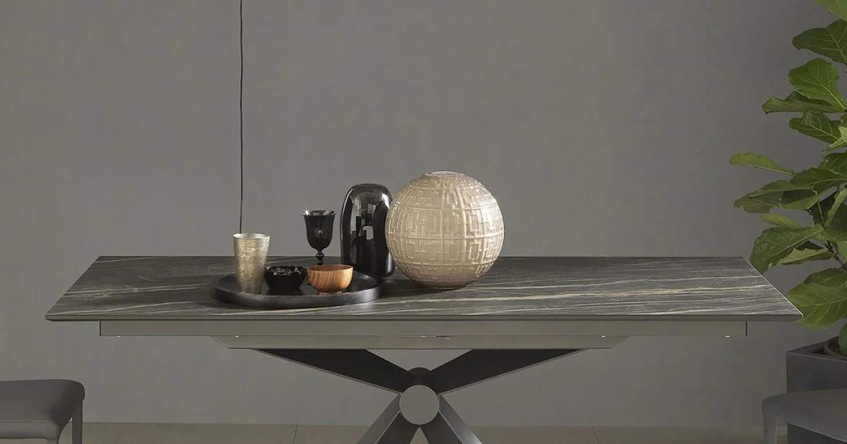 Tavolo da Pranzo Allungabile Fino a 298 cm in Ceramica Made in Italy - Anaconda