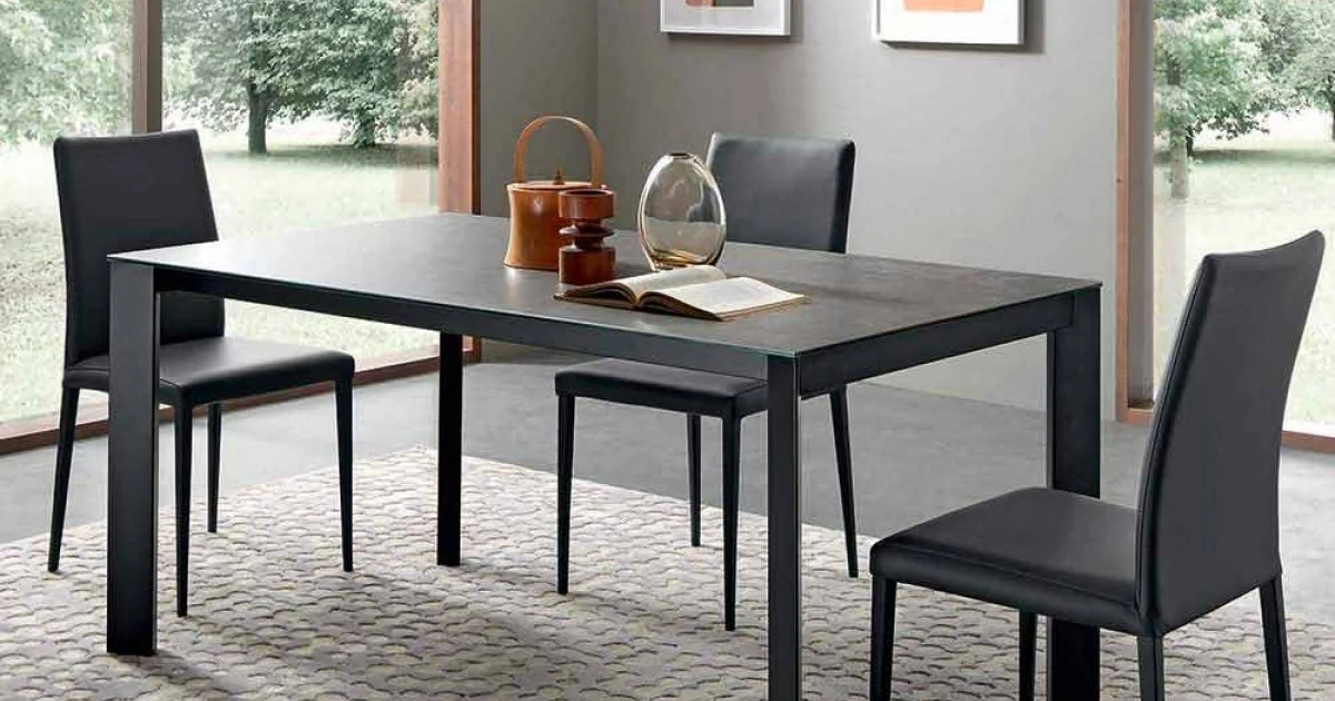 Tavolo da Pranzo Allungabile Fino a 310 cm in Ceramica Made in Italy - Pitagora