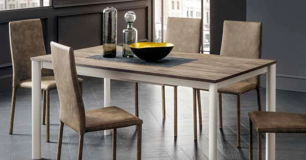 Tavolo da Pranzo Allungabile Fino a 334 cm Effetto Legno Made in Italy - Maltese