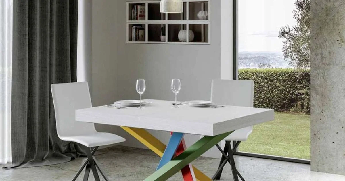 Tavolo da Pranzo Allungabile Fino a 440 cm Piano in Legno Made in Italy - Boan