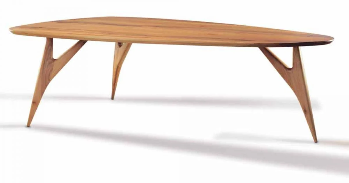 Tavolo da Pranzo, Artigianale, in Legno Massello di Noce Made in Italy - Nocino