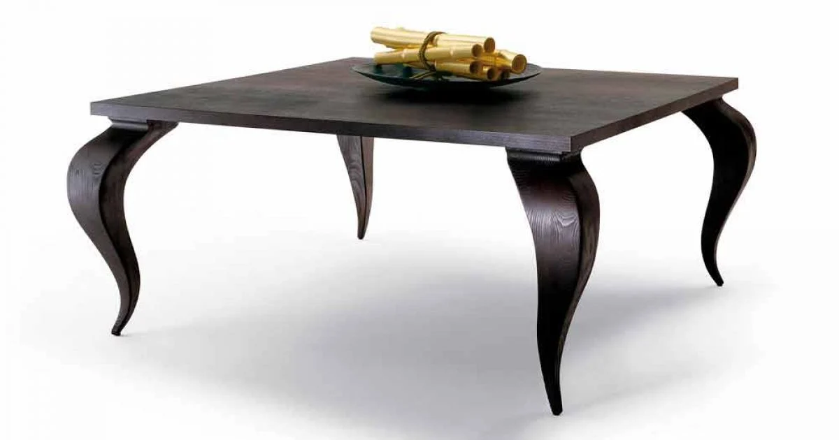 Tavolo da pranzo design di lusso in legno massello,made in Italy, Filo
