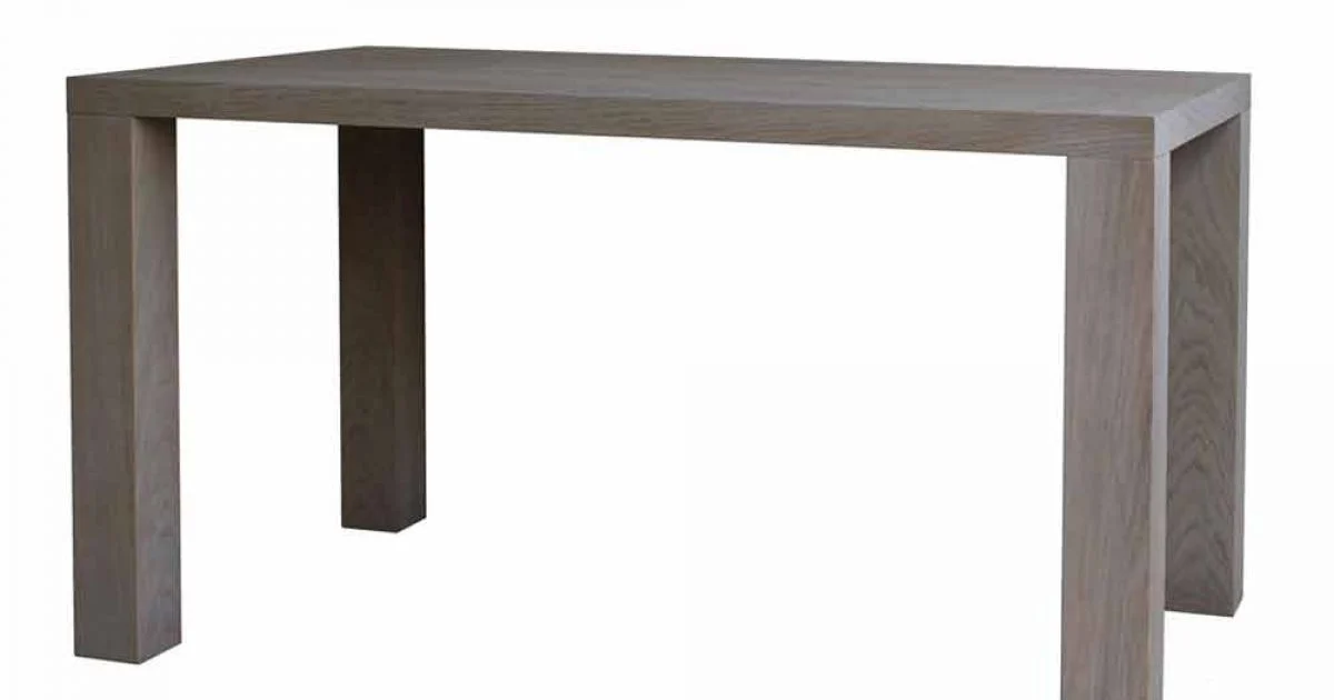 Tavolo da pranzo design moderno in rovere massello, L160xP90cm, Loran
