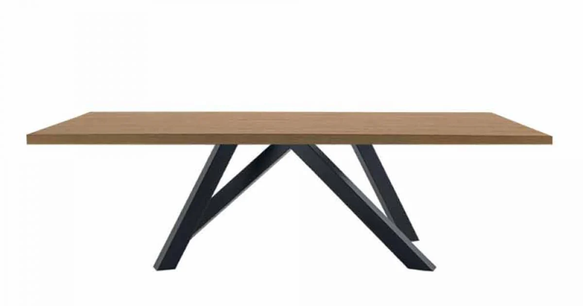Tavolo da Pranzo in Laminato HPL e Acciaio Made in Italy Pregiato - Settimmio