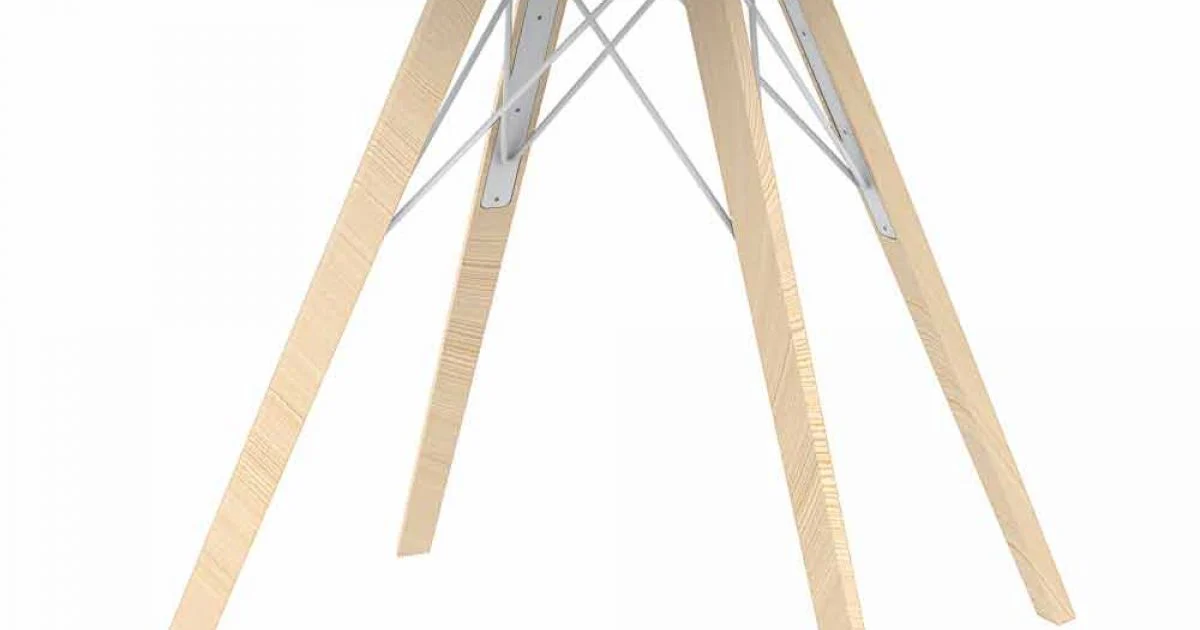 Tavolo da Pranzo in Legno e Hpl Design Quadrato, 4 Pezzi - Faz Wood by Vondom