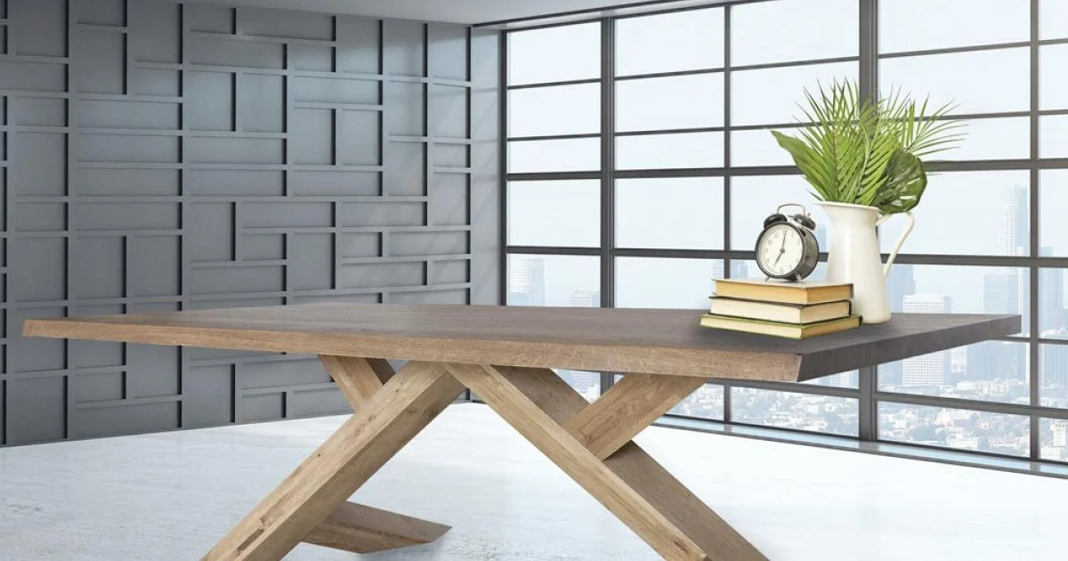 Tavolo da Pranzo Rovere Massello Disponibile con Vari Bordi Made in Italy – Boromir