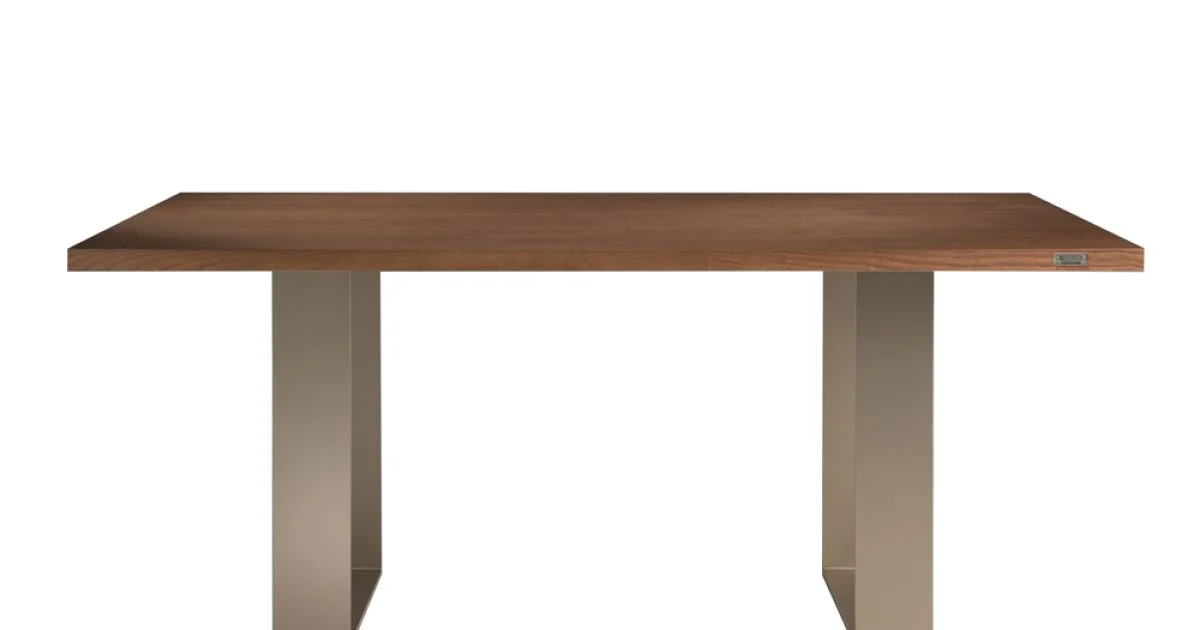 Tavolo da Pranzo Struttura in Ferro e Legno Massello Made in Italy - Romino
