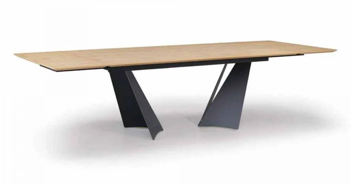 Tavolo Design Allungabile Fino a 294 cm in Legno e Metallo Made in Italy - Nuzzo
